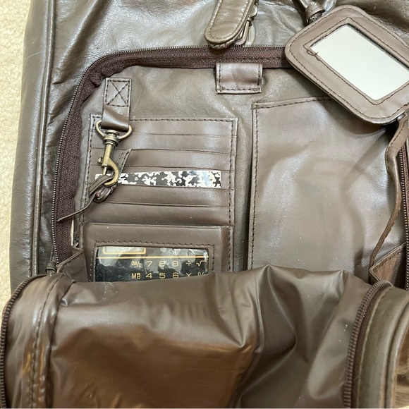 M International Women’s Brown Leather Backpack - Picture 4 of 12